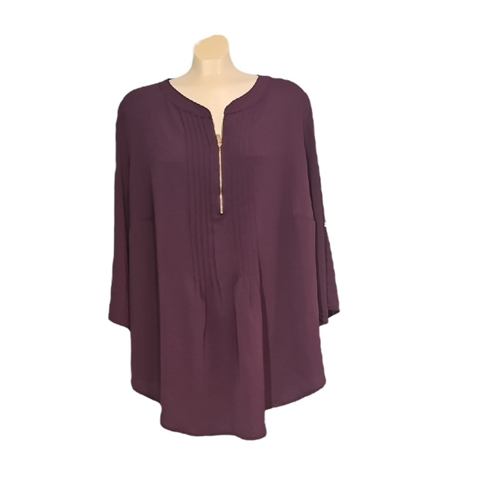 💚 Evans Purple Women's Blouse, Size 22/24